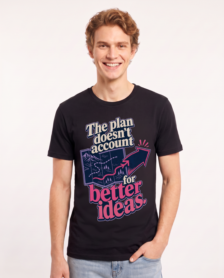Neurodiversity Black T-Shirt for Men – Everyday Expression Graphic Tee product image 3