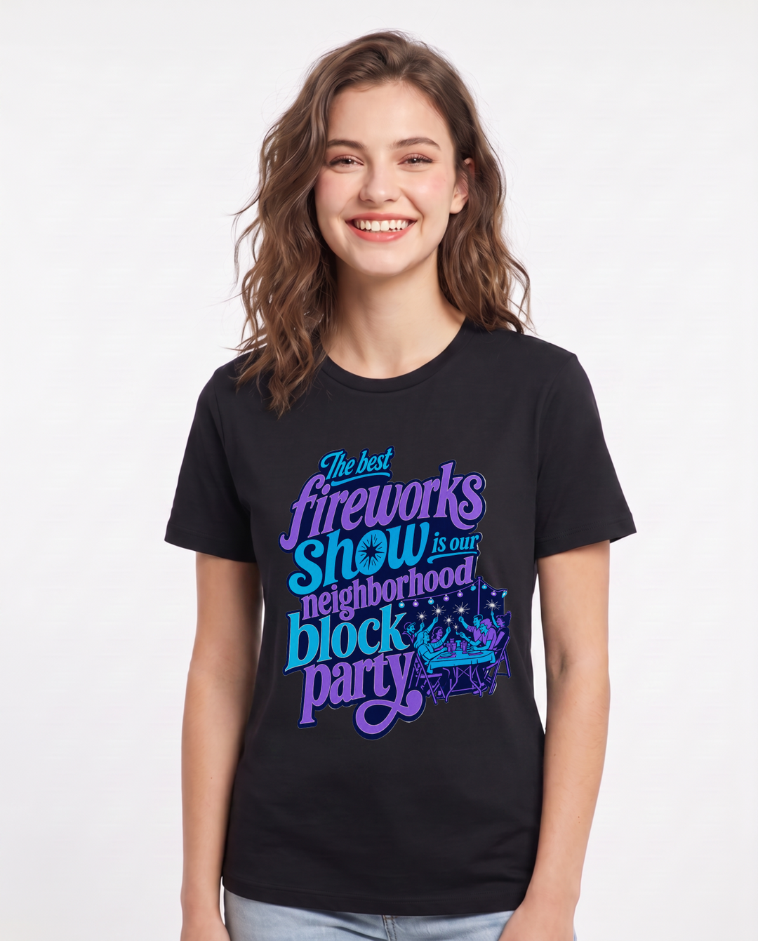 Patriotic Black T-Shirt for Women – Everyday Expression Graphic Tee product image 3