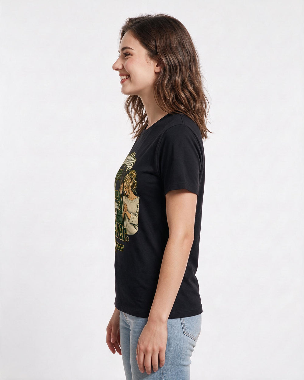 Veteran Black T-Shirt for Women – Everyday Expression Graphic Tee product image 2