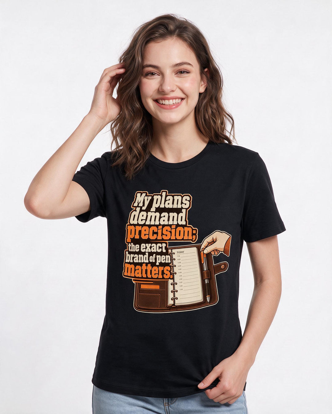 Neurodiversity Black T-Shirt for Women – Everyday Expression Graphic Tee product image 1