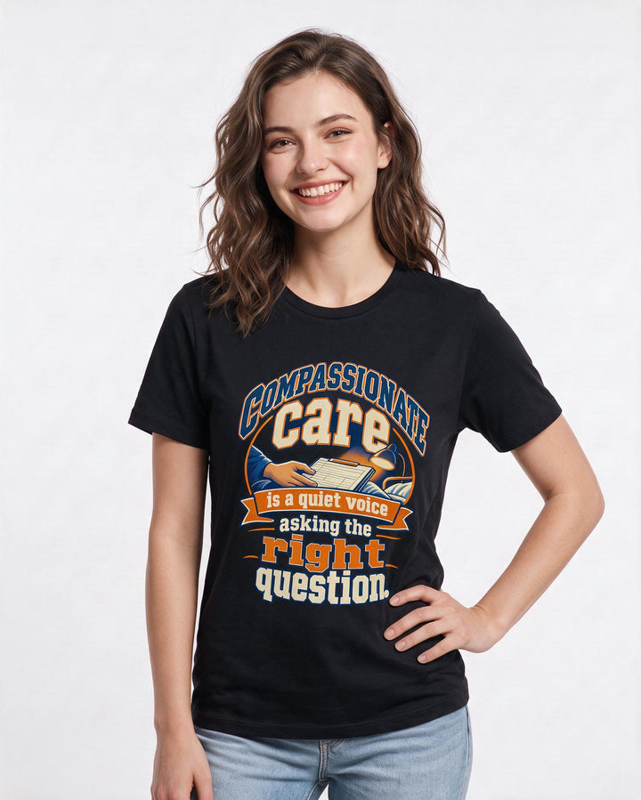 Nurse Black T-Shirt for Women – Nursing Life Graphic Tee product image 1