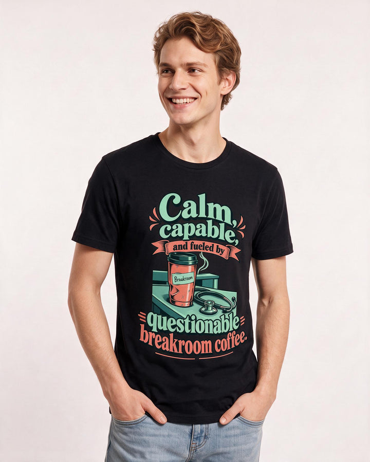 Nurse Black T-Shirt for Men – Nursing Life Graphic Tee product image 1