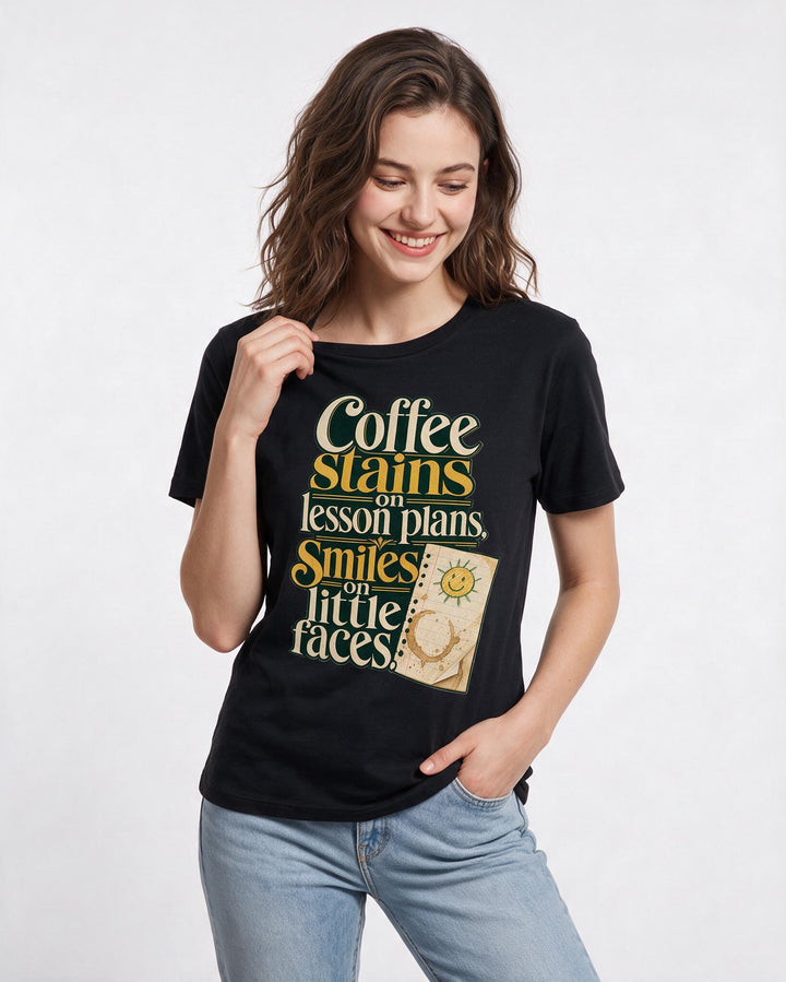 Teacher Black T-Shirt for Women – Everyday Expression Graphic Tee product image 1