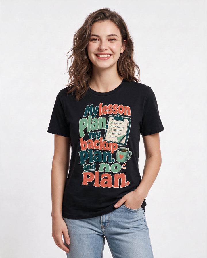 Teacher Black T-Shirt for Women – Everyday Expression Graphic Tee product image 1