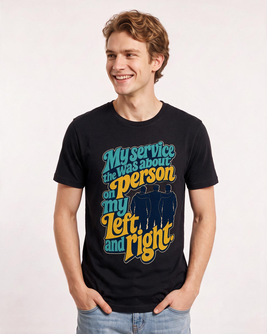 Veteran Black T-Shirt for Men – Everyday Expression Graphic Tee product image 1