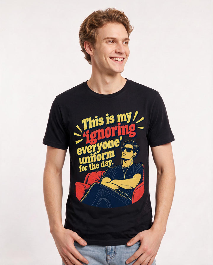 Meme Black T-Shirt for Men – Everyday Expression Graphic Tee product image 1