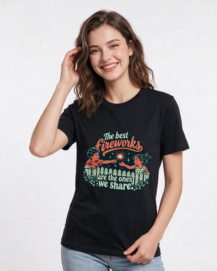 Patriotic Black T-Shirt for Women – Everyday Expression Graphic Tee product image 1