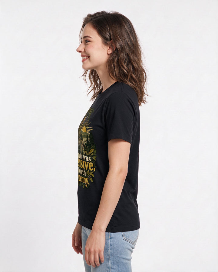 Hunting Black T-Shirt for Women – Everyday Expression Graphic Tee product image 2