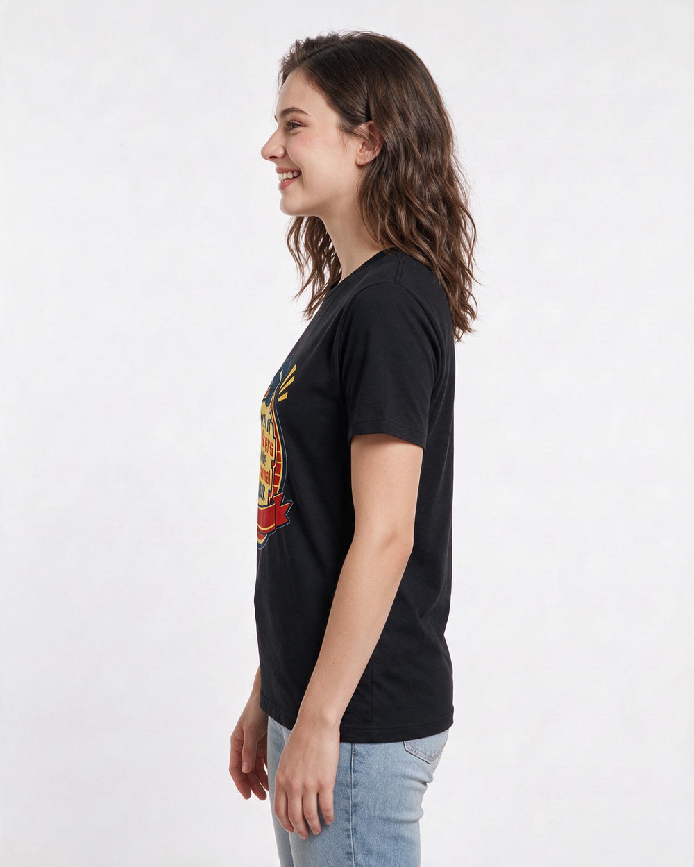 Graduation Gift Women's Black T-Shirt - Master of one-liners and the product image 2