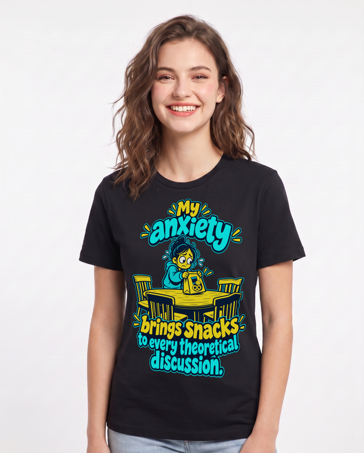 Meme Black T-Shirt for Women – Everyday Expression Graphic Tee product image 3