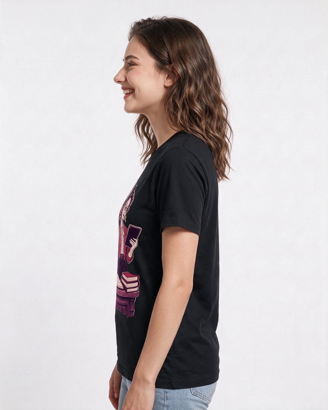 Teacher Black T-Shirt for Women – Everyday Expression Graphic Tee product image 2