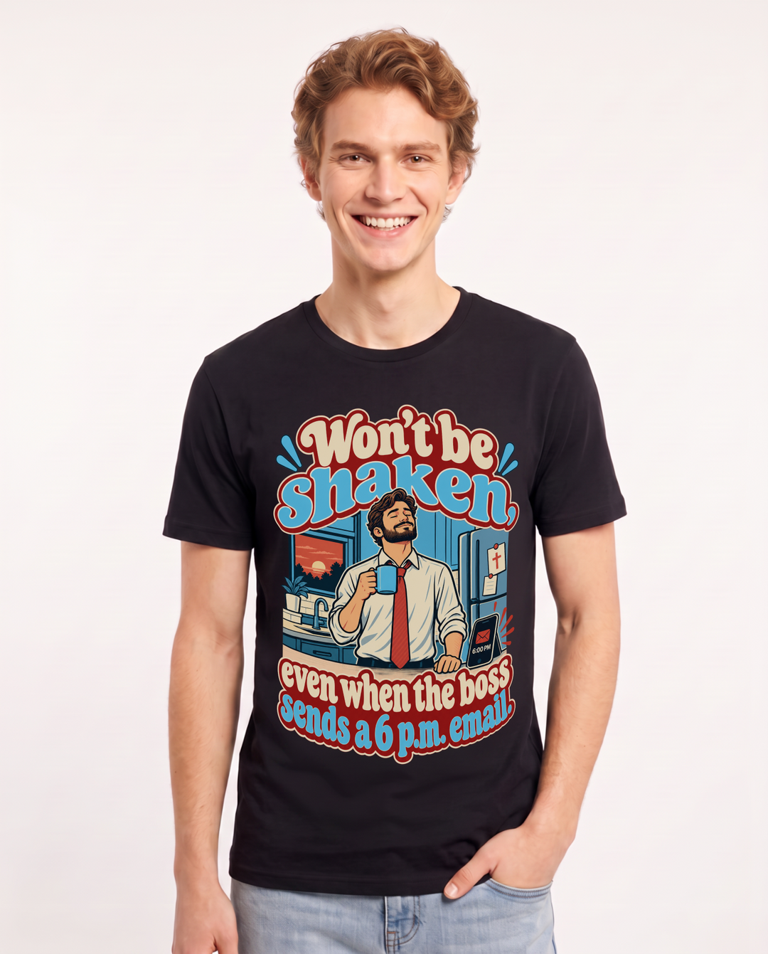 Christian Faith Black T-Shirt for Men – Everyday Expression Graphic Tee product image 3