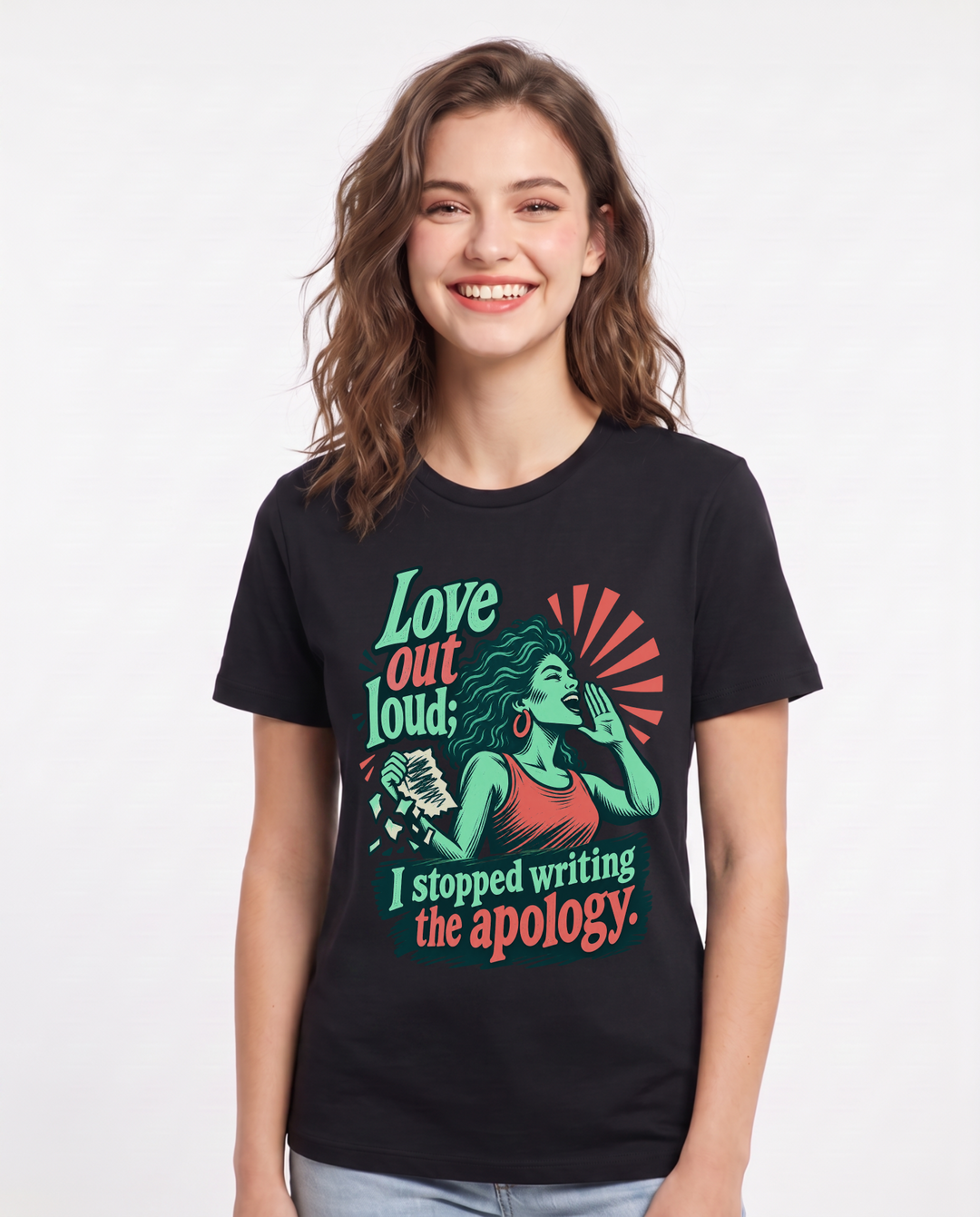 Pride Black T-Shirt for Women – Everyday Expression Graphic Tee product image 3