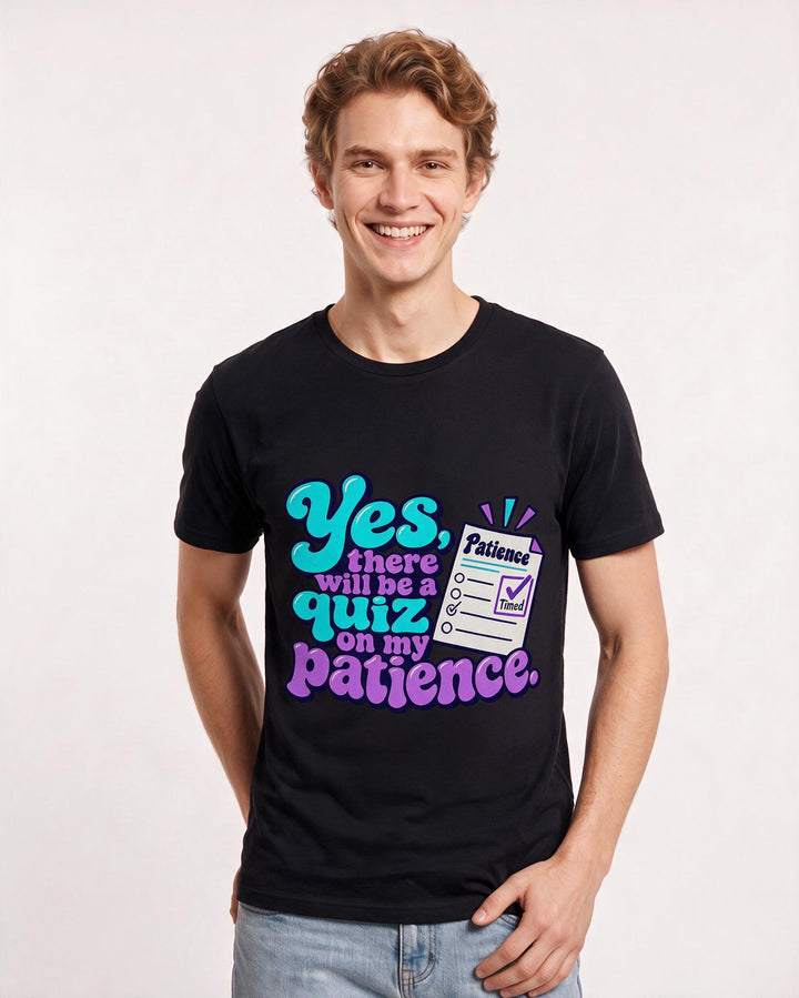 Teacher Black T-Shirt for Men – Everyday Expression Graphic Tee product image 1