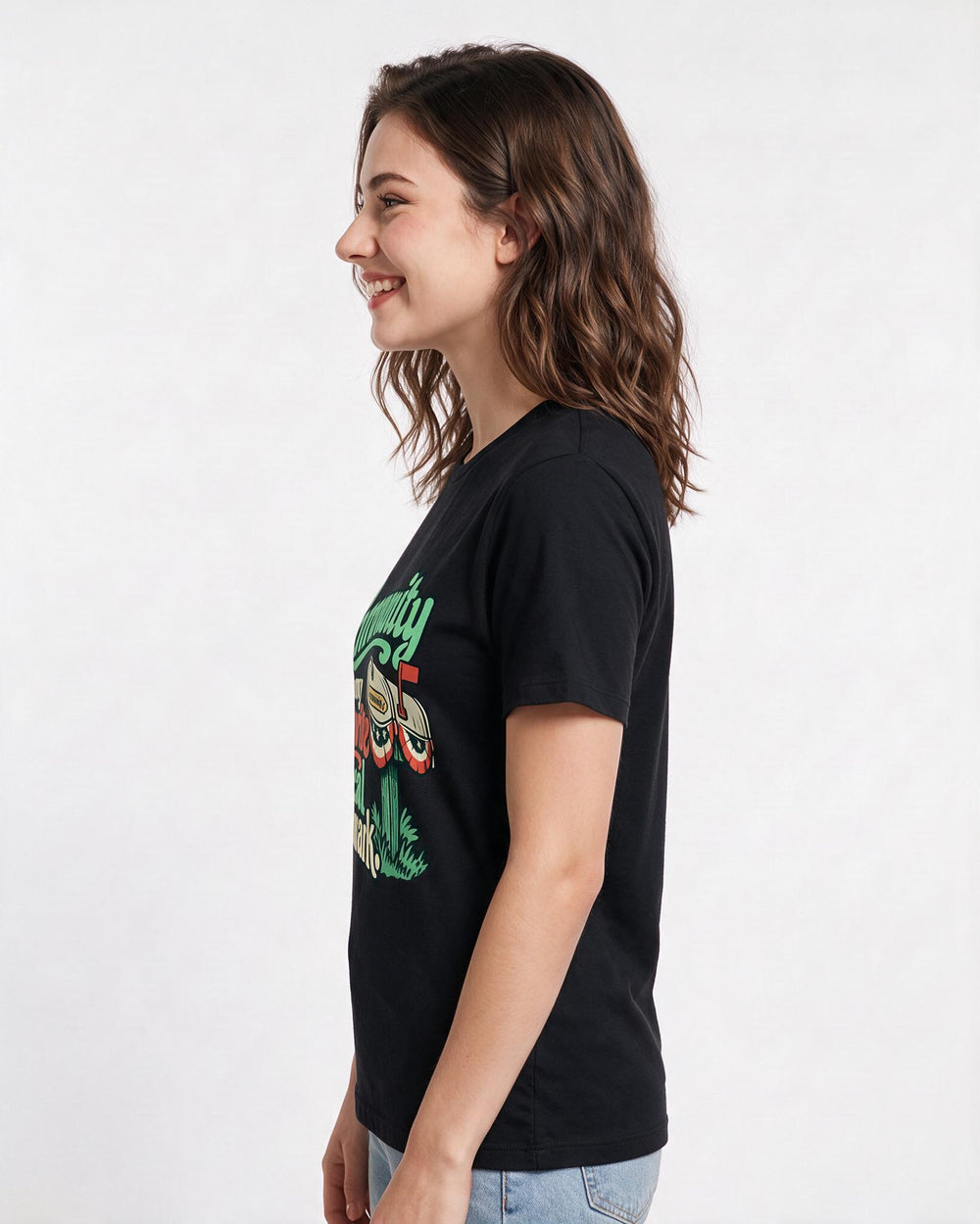 Patriotic Black T-Shirt for Women – Everyday Expression Graphic Tee product image 2