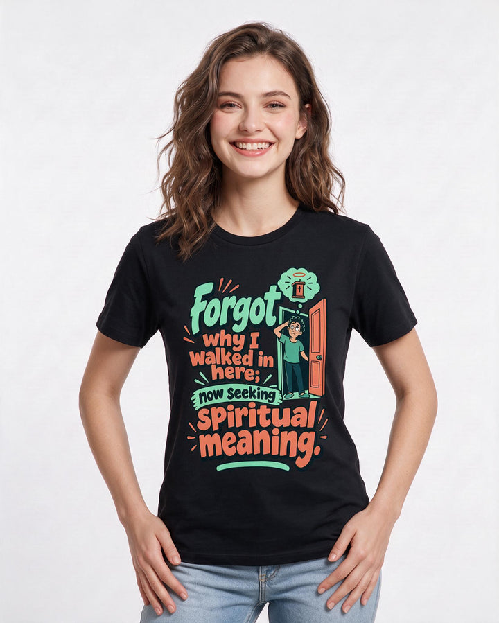 Meme Black T-Shirt for Women – Everyday Expression Graphic Tee product image 1