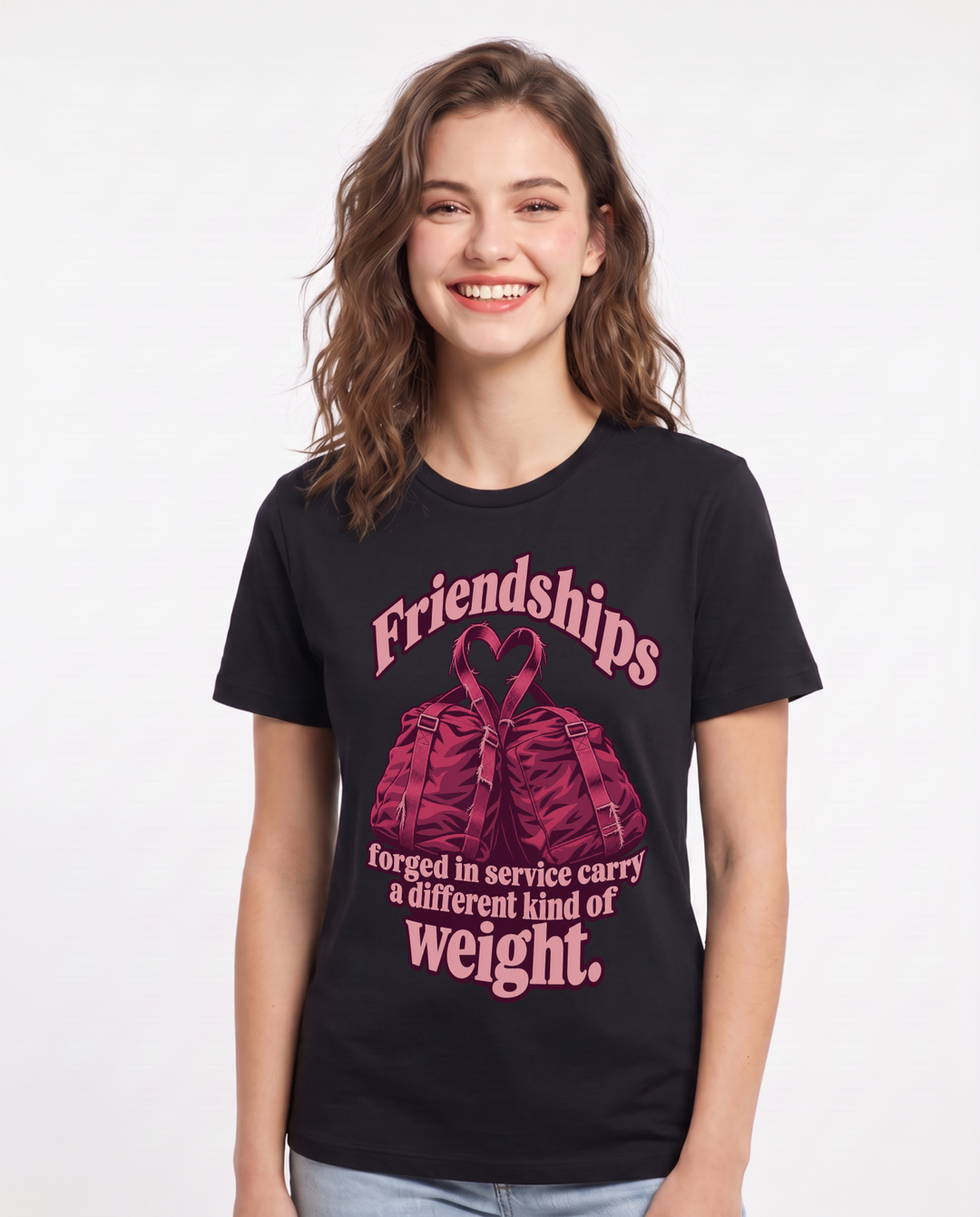 Veteran Black T-Shirt for Women – Everyday Expression Graphic Tee product image 3