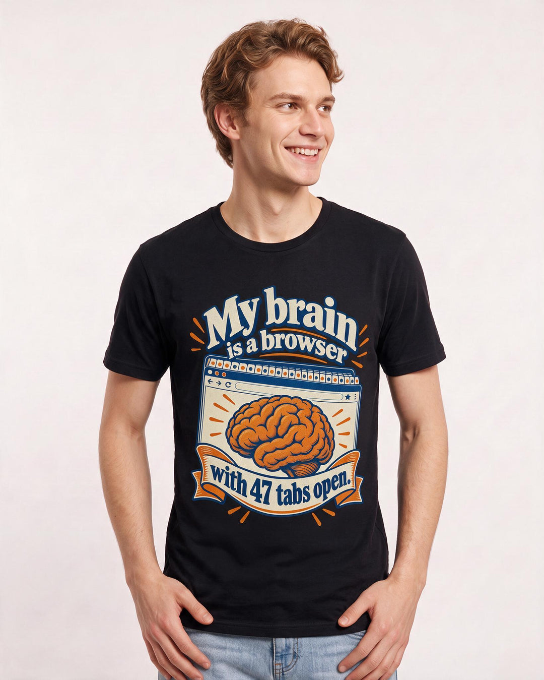 Meme Black T-Shirt for Men – Everyday Expression Graphic Tee product image 1