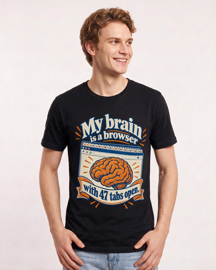 Meme Black T-Shirt for Men – Everyday Expression Graphic Tee product image 1
