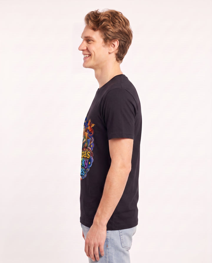 Grandpa's Wacky Tales Men's Black T-Shirt product image 3