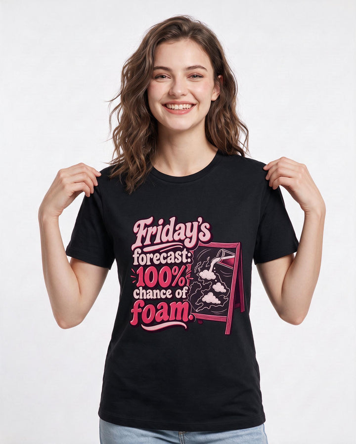 Beer Black T-Shirt for Women – Everyday Expression Graphic Tee product image 1