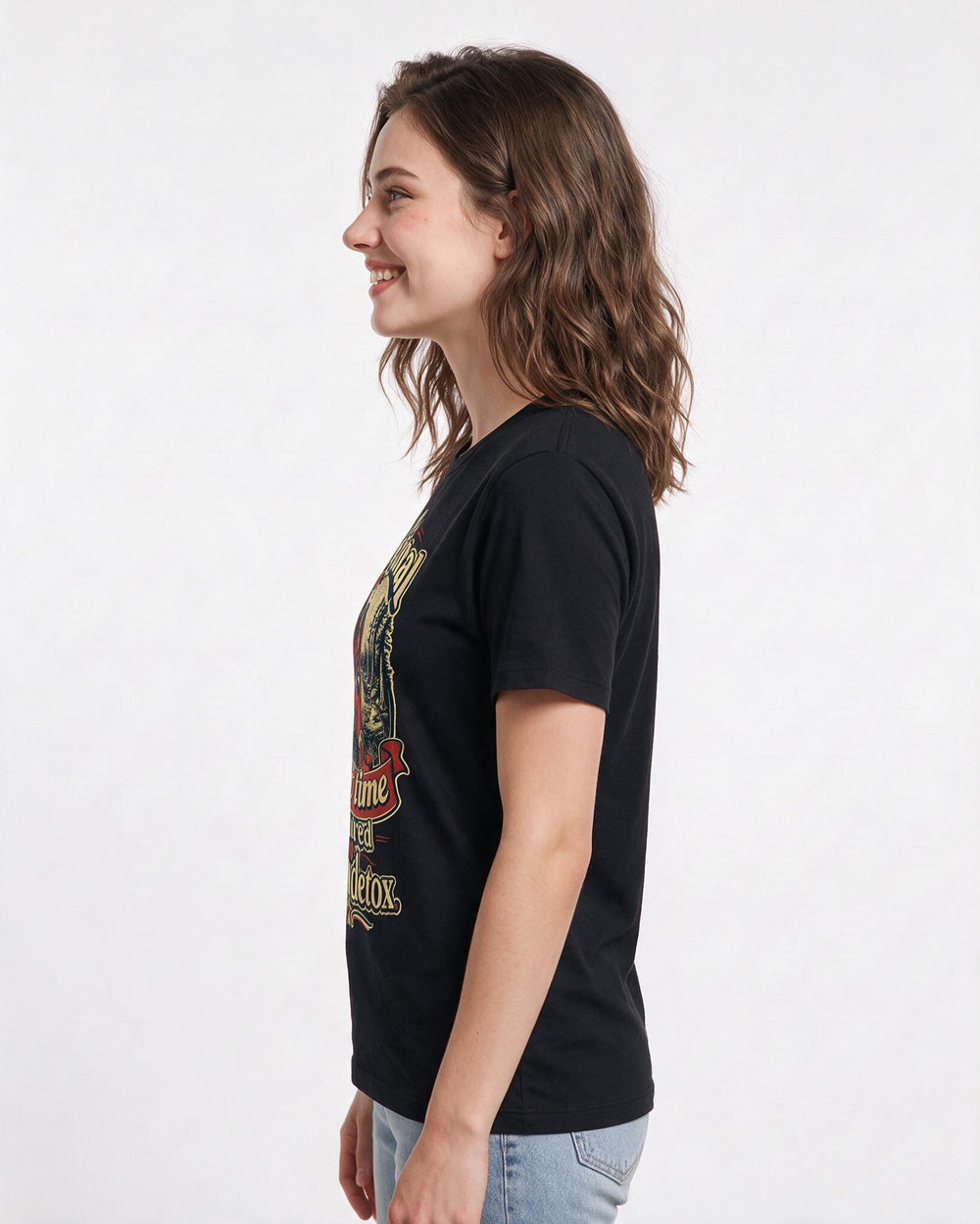 Hunting Black T-Shirt for Women – Everyday Expression Graphic Tee product image 2