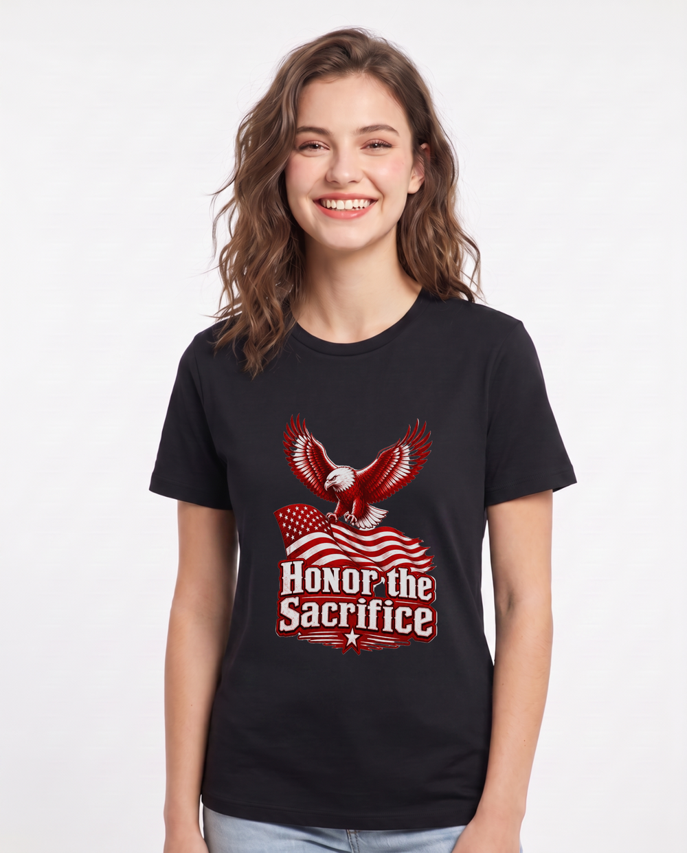 Honor the Sacrifice Women's Black T-Shirt product image 2