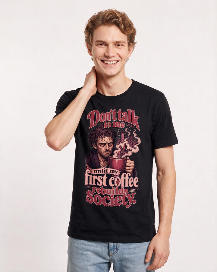 Meme Black T-Shirt for Men – Everyday Expression Graphic Tee product image 1