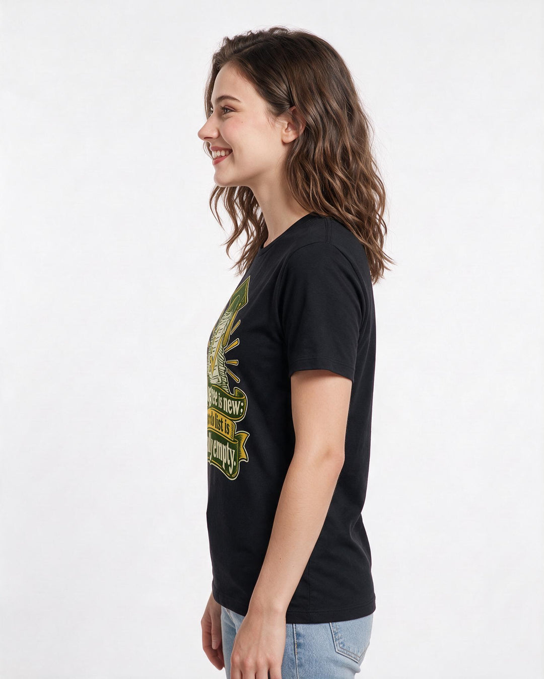 Graduation Black T-Shirt for Women – Everyday Expression Graphic Tee product image 2