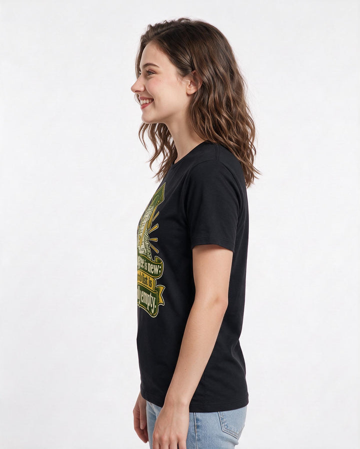 Graduation Black T-Shirt for Women – Everyday Expression Graphic Tee product image 2