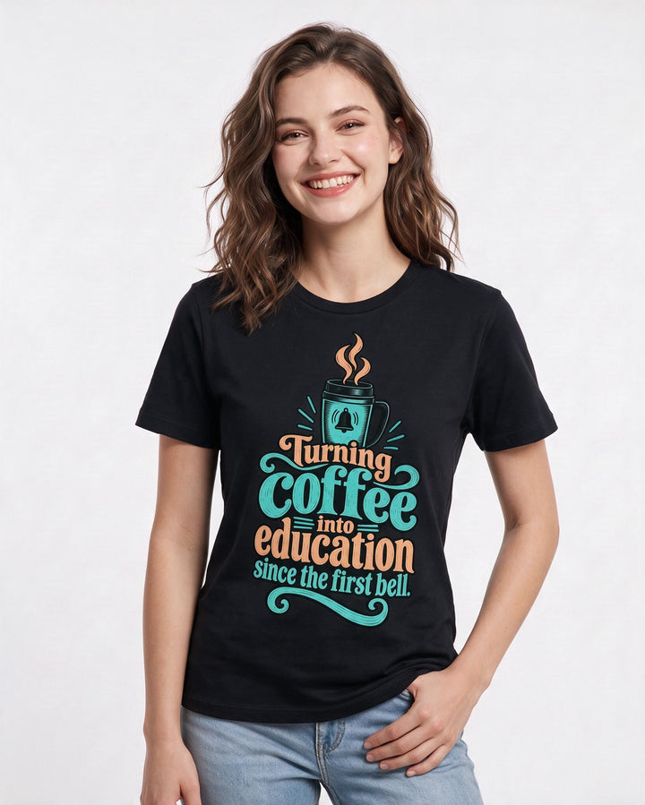 Teacher Black T-Shirt for Women – Everyday Expression Graphic Tee product image 1
