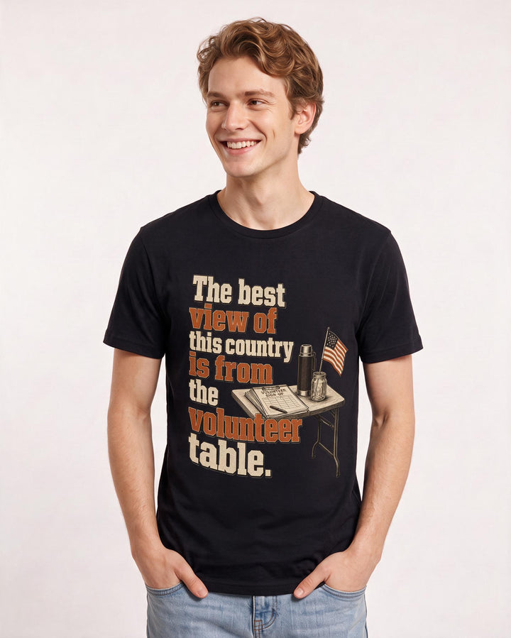 Patriotic Black T-Shirt for Men – Everyday Expression Graphic Tee product image 1