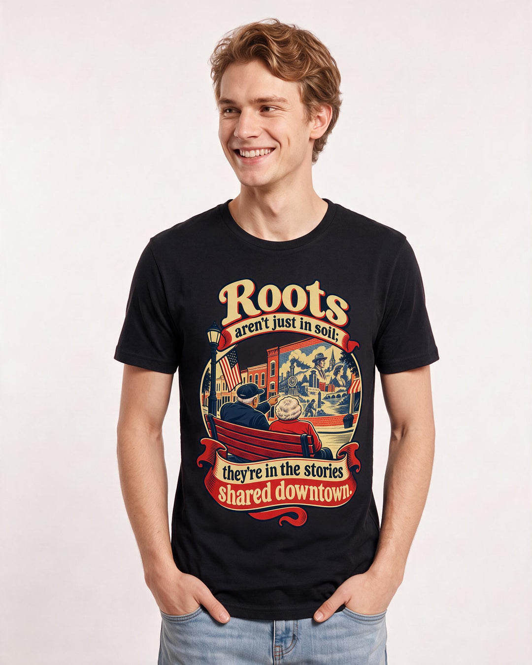Patriotic Black T-Shirt for Men – Everyday Expression Graphic Tee product image 1