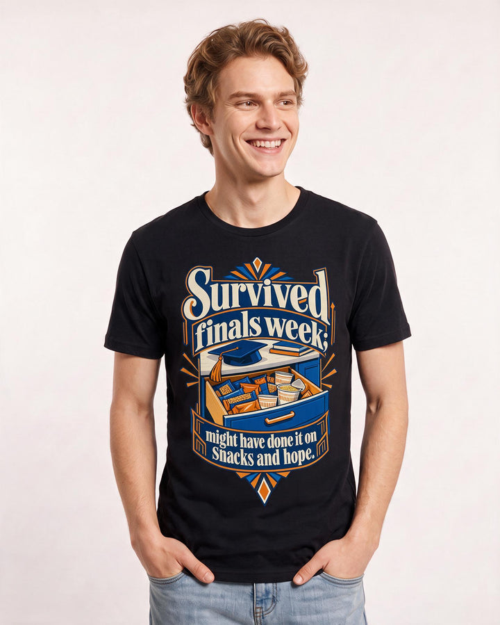Graduation Black T-Shirt for Men – Everyday Expression Graphic Tee product image 1