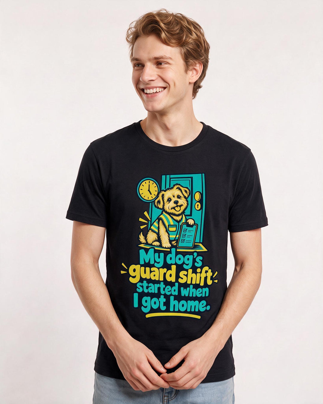 Cat Lover Black T-Shirt for Men – Everyday Expression Graphic Tee product image 1