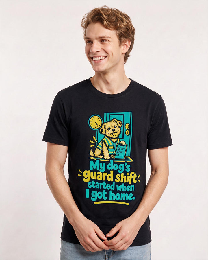 Cat Lover Black T-Shirt for Men – Everyday Expression Graphic Tee product image 1