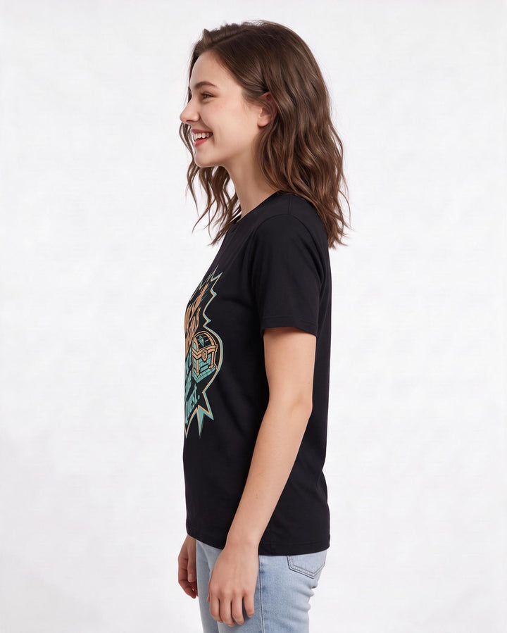 Gaming Women's Black T-Shirt - My side hustle is just a side quest. product image 2