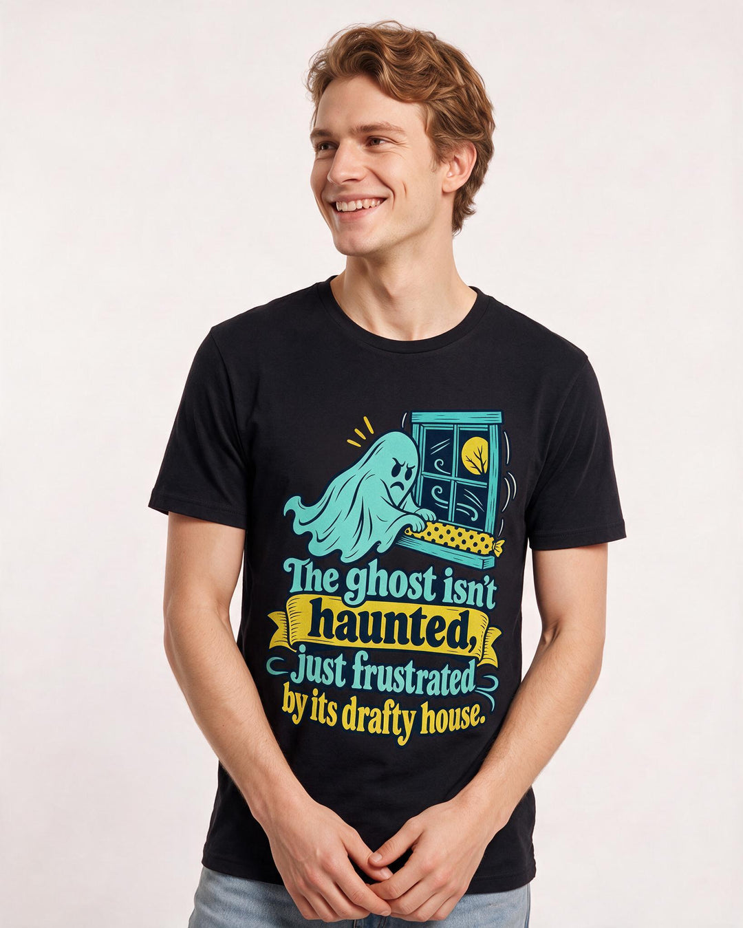 Halloween Black T-Shirt for Men – Halloween Theme Graphic Tee product image 1