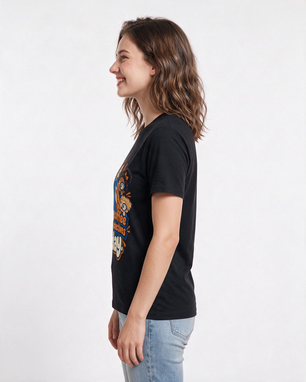 Teacher Black T-Shirt for Women – Everyday Expression Graphic Tee product image 2