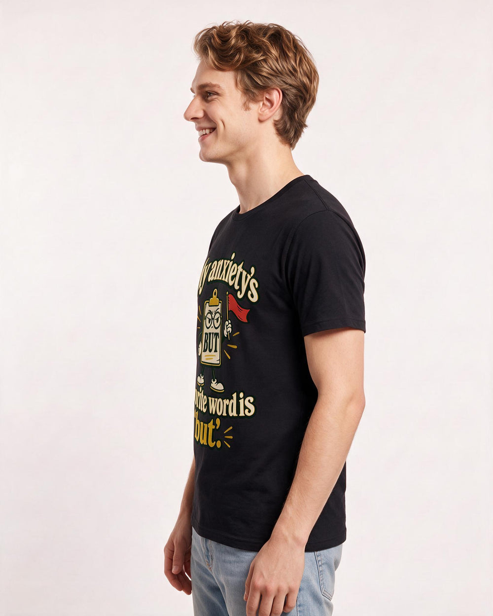 Meme Black T-Shirt for Men – Everyday Expression Graphic Tee product image 2