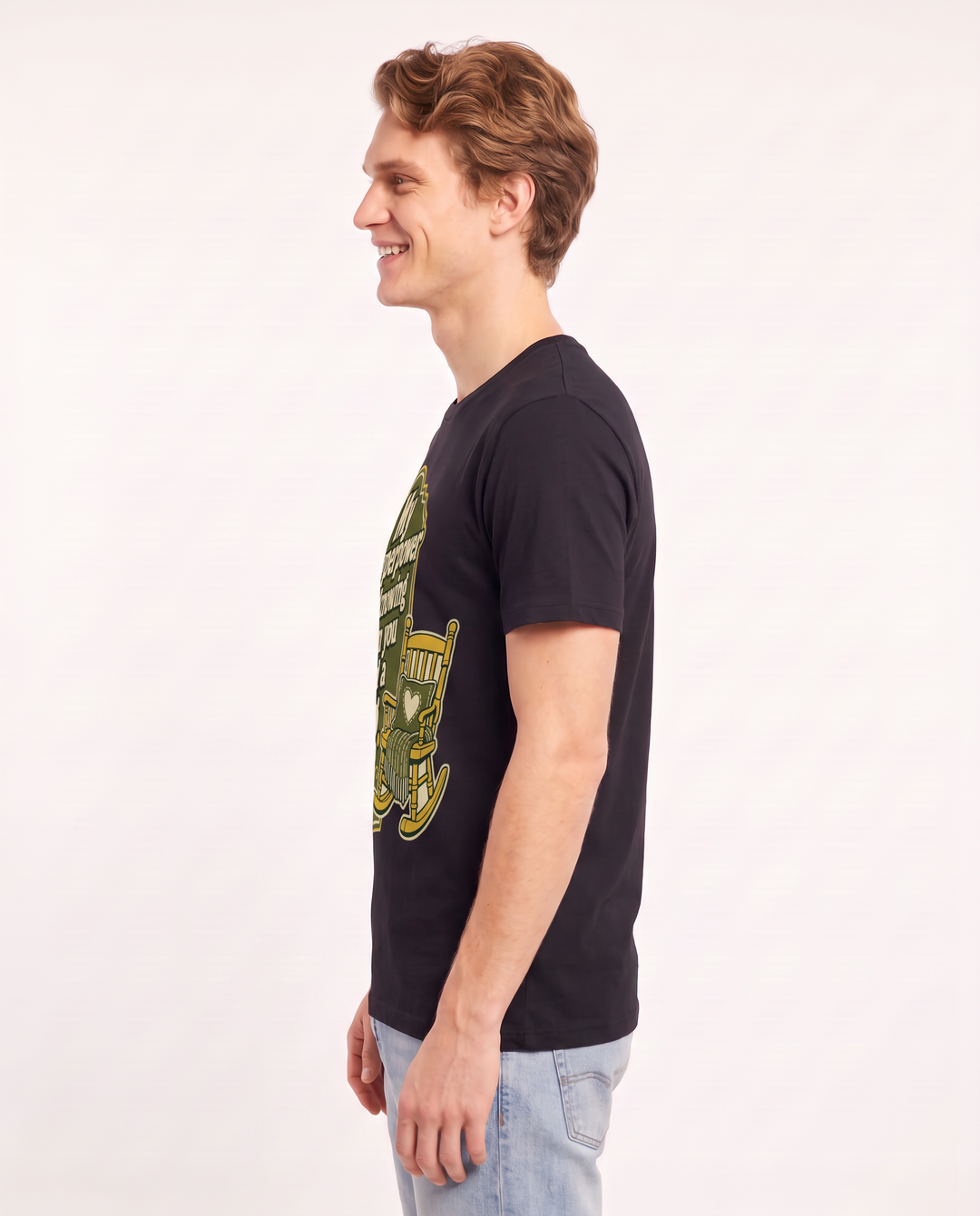 Graphic Men's Black T-Shirt - My superpower is knowing when you need a product image 2