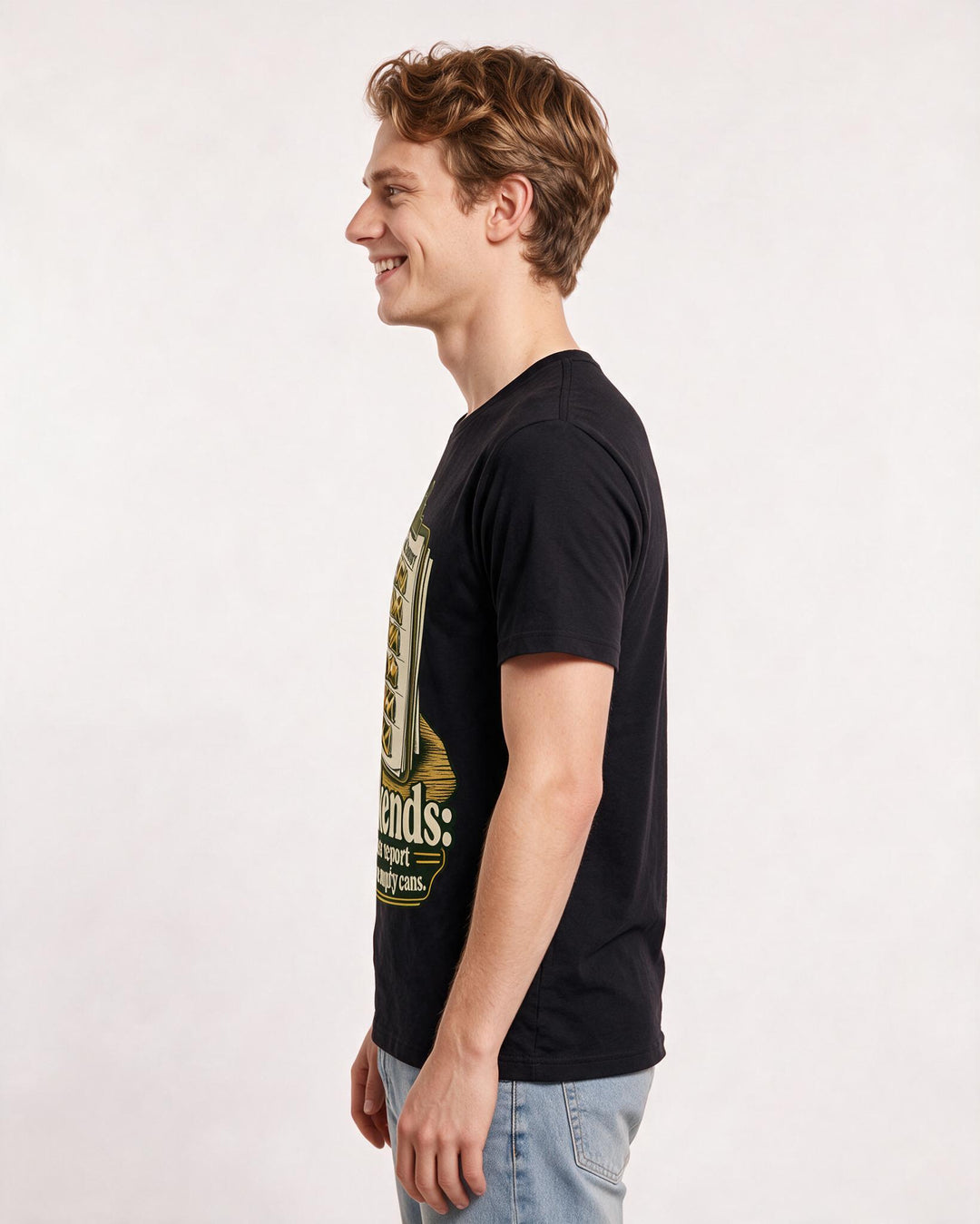 Beer Black T-Shirt for Men – Everyday Expression Graphic Tee product image 2