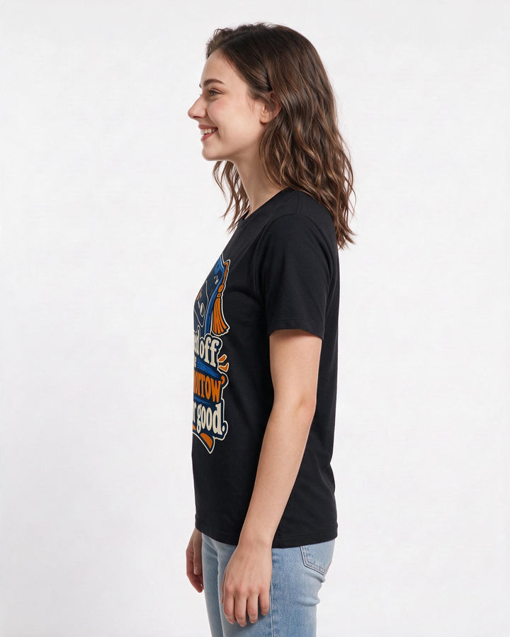 Graduation Black T-Shirt for Women – Everyday Expression Graphic Tee product image 2