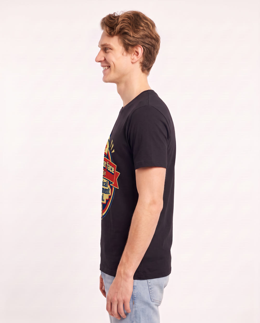 Nurse Gift Men's Black T-Shirt - My poker face *is* a clinical product image 2