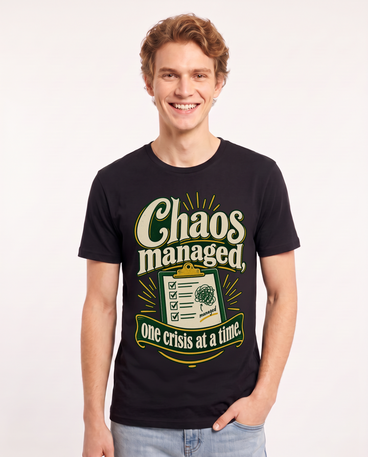 Nurse Black T-Shirt for Men – Nursing Life Graphic Tee product image 3