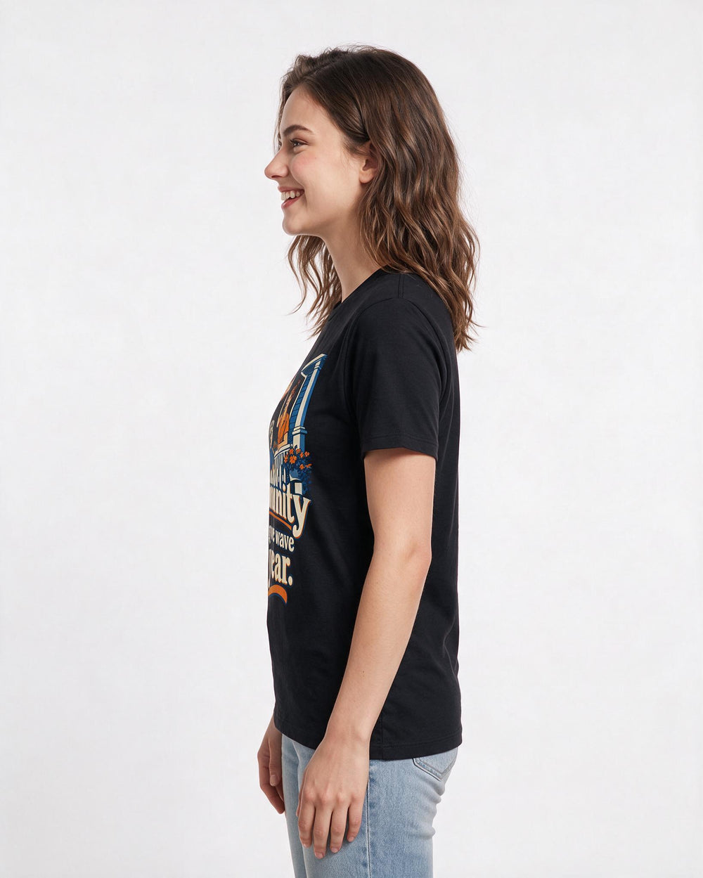 Patriotic Black T-Shirt for Women – Everyday Expression Graphic Tee product image 2