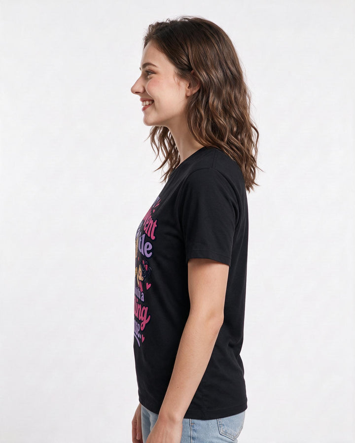 Grandparent Black T-Shirt for Women – Everyday Expression Graphic Tee product image 2