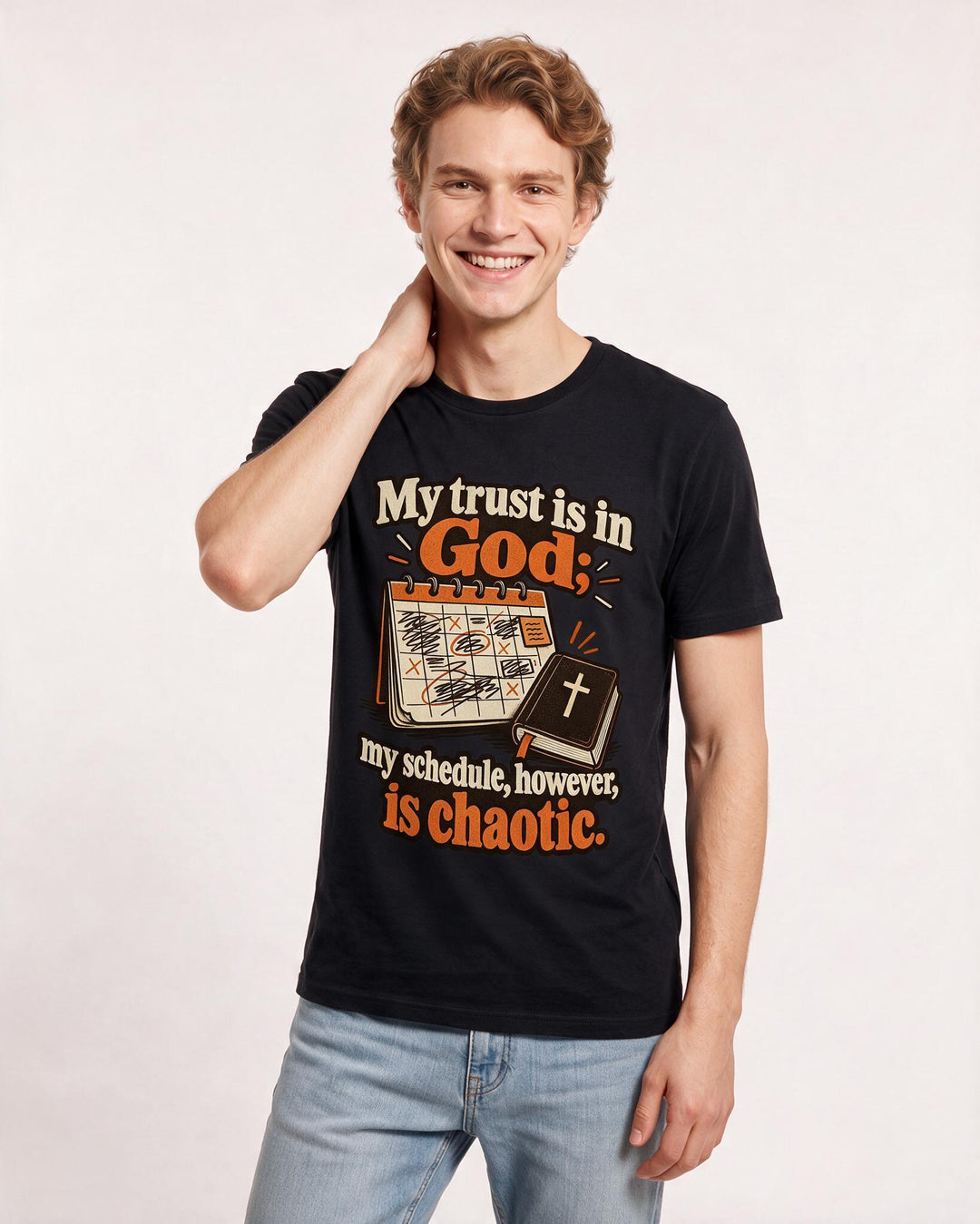 Christian Faith Black T-Shirt for Men – Everyday Expression Graphic Tee product image 1