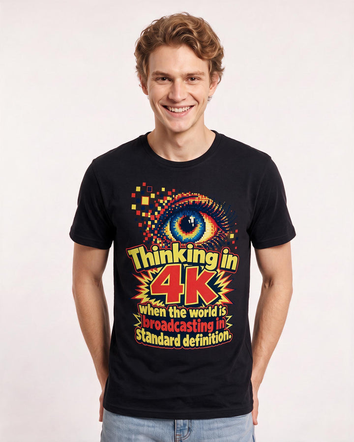 Neurodiversity Black T-Shirt for Men – Everyday Expression Graphic Tee product image 1