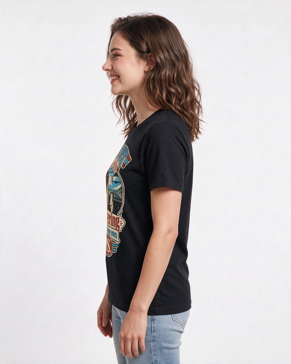 Christian Faith Black T-Shirt for Women – Everyday Expression Graphic Tee product image 2